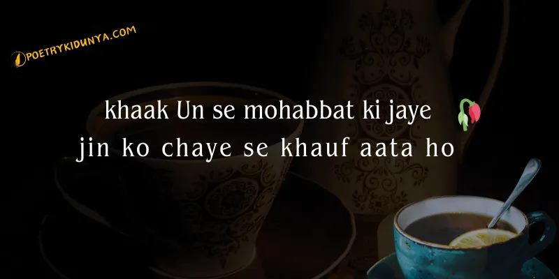 Chai Shayari - Best Tea Poetry in Urdu 2 lines - Chai poetry Chai Shayari in roman english