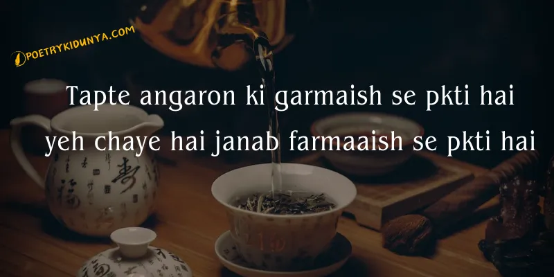 Chai Shayari - Best Tea Poetry in Urdu 2 lines - Chai poetry Chai poetry in roman english