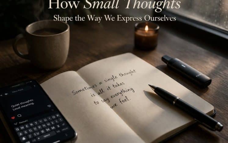 How Small Thoughts Shape the Way We Express Ourselves