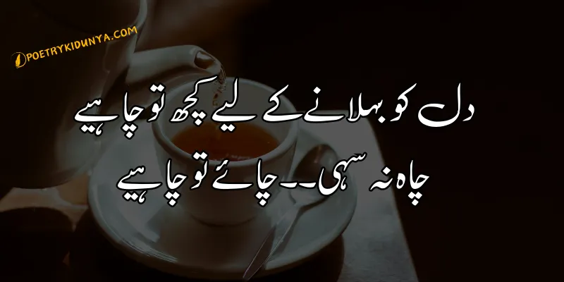 Chai Shayari - Best Tea Poetry in Urdu 2 lines - Chai poetry Love Urdu poetry on tea