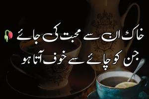 Chai Shayari - Best Tea Poetry in Urdu 2 lines - Chai poetry chai shayari