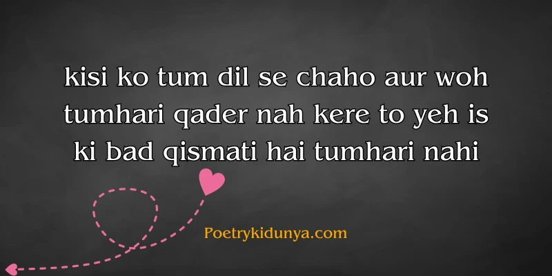 Qadar poetry in Urdu 2 lines-Qadar Quotes mohabbat ki qadar poetry in roman english