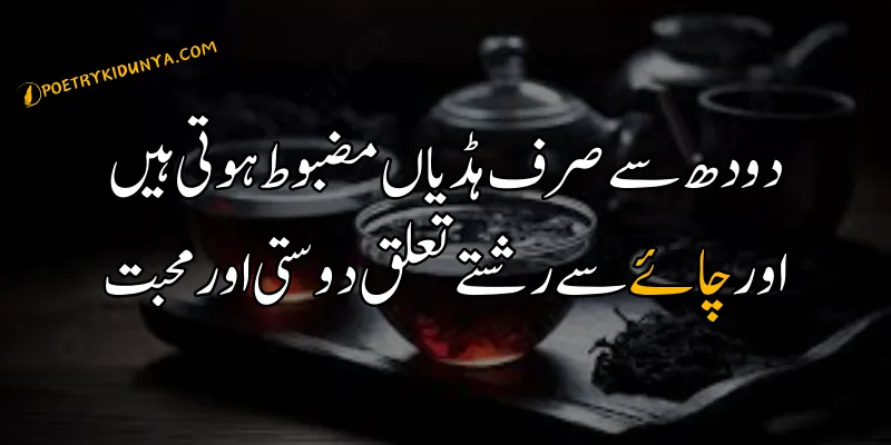 Chai Shayari - Best Tea Poetry in Urdu 2 lines - Chai poetry poetry on chai in Urdu