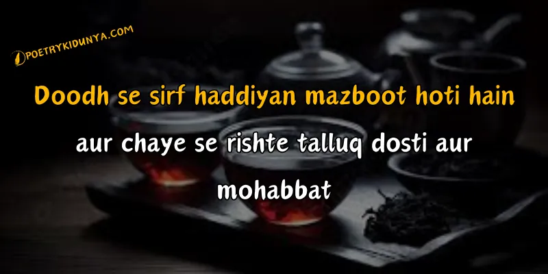 Chai Shayari - Best Tea Poetry in Urdu 2 lines - Chai poetry poetry on chai in  roman english