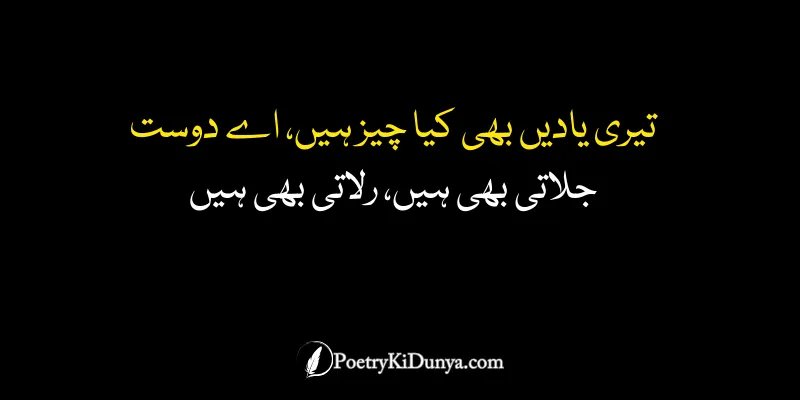 sad poetry in urdu 2 lines for girl love