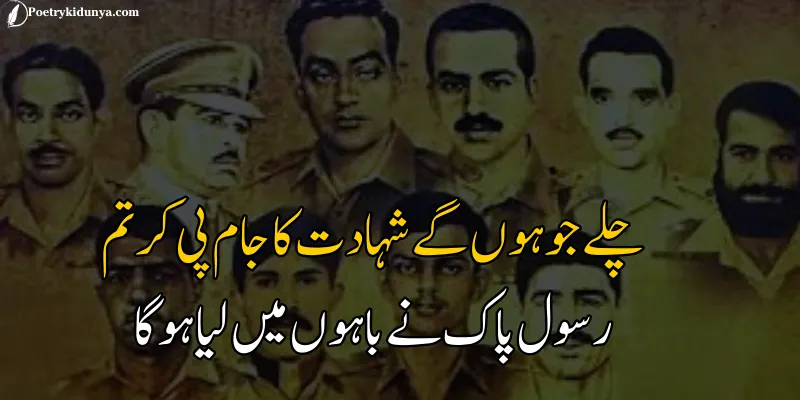 Shaheed poetry in Urdu- Martyrs quotes shaheed Shayari Islamic in urdu