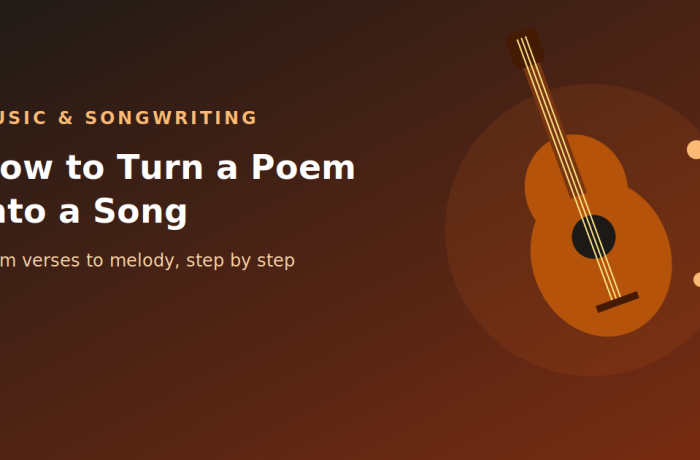 turn a poem into a song